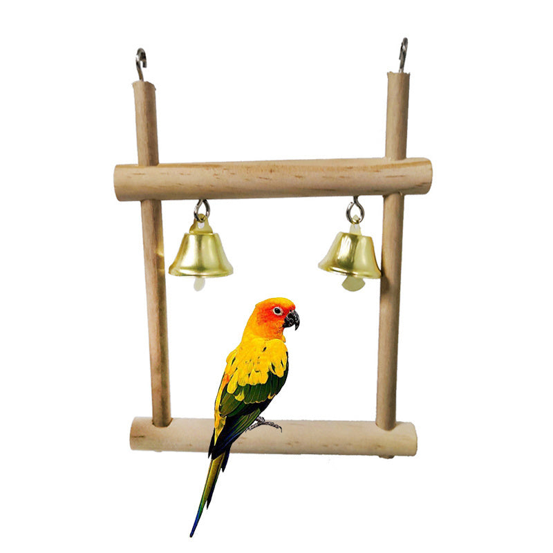 Elevate Your Bird's Comfort with Our Natural Solid Wood Stand