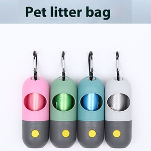 Light Up Your Walks with the LED Light Pet Waste Bag Dispenser