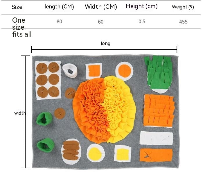 Pet Dog Slow Food Game Mat