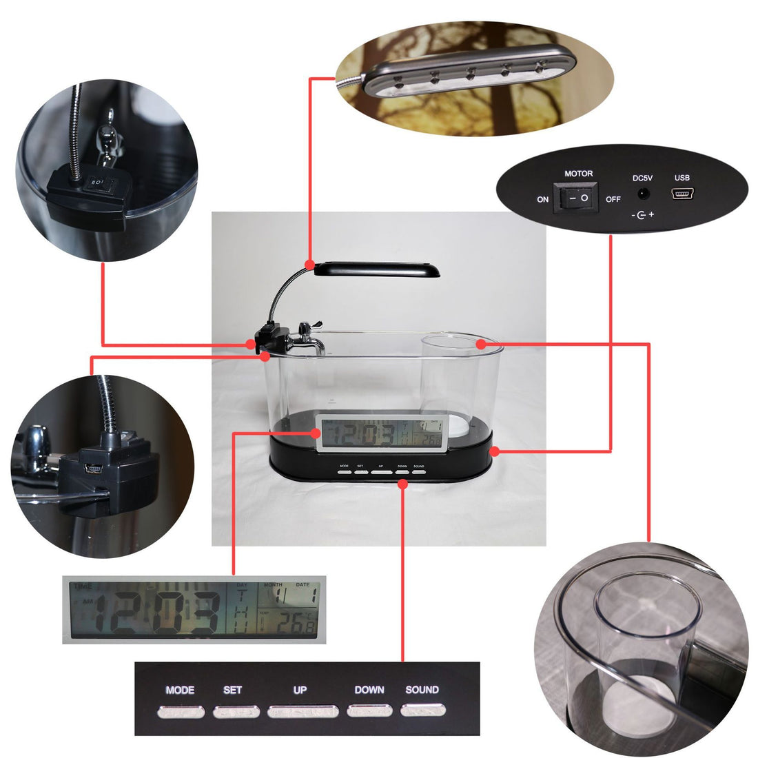 USB Desktop Streaming Mini Aquarium