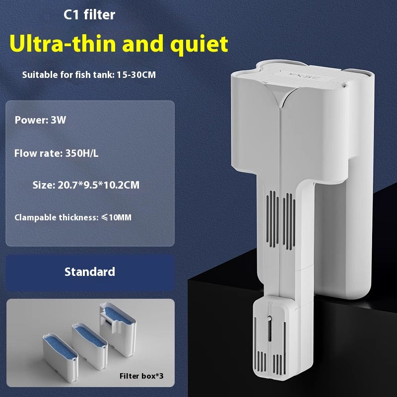 Three-in-one Waterfall Wall-mounted Filter System