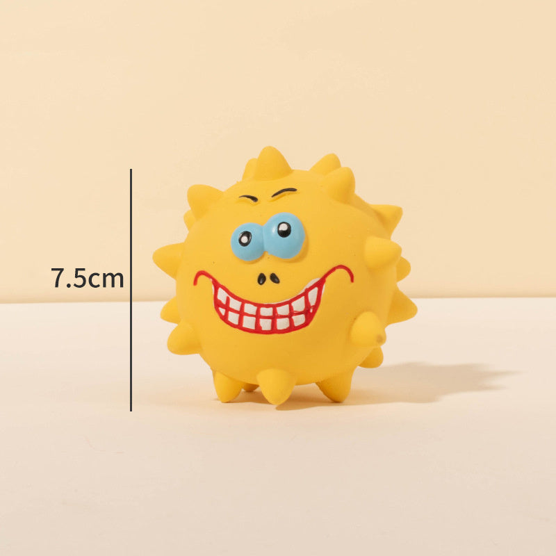 Squeaky Natural Latex Rubber Dog Ball Toy