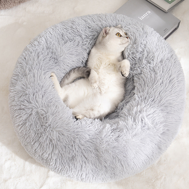 Kennel Round Cotton Pet Winter Warm Bed
