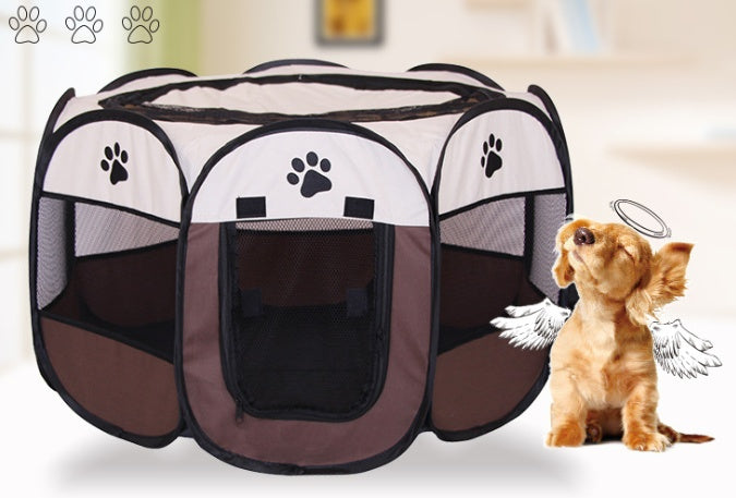 Folding Octagonal Pet Fence Cat And Dog Kennel
