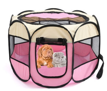 Folding Octagonal Pet Fence Cat And Dog Kennel