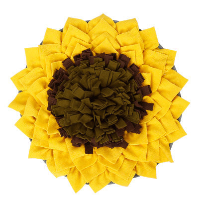 Pet sniffing pad Sunflower sniffing blanket
