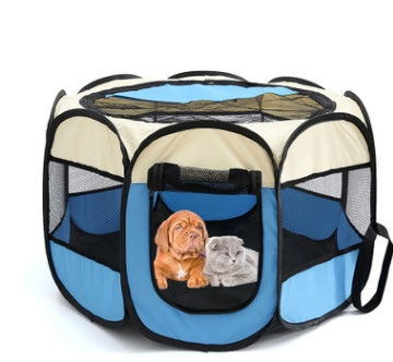 Folding Octagonal Pet Fence Cat And Dog Kennel