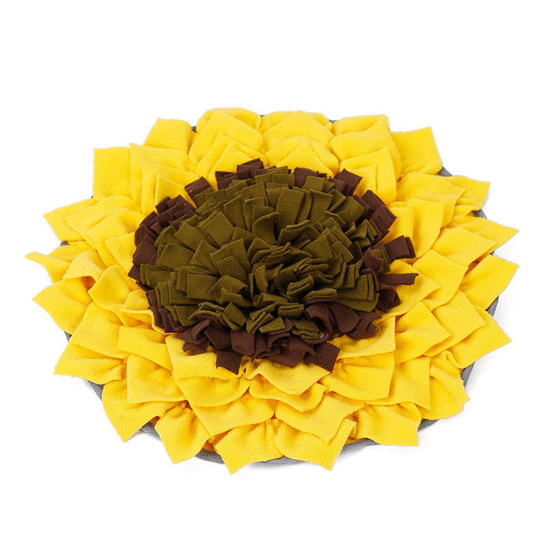 Pet sniffing pad Sunflower sniffing blanket