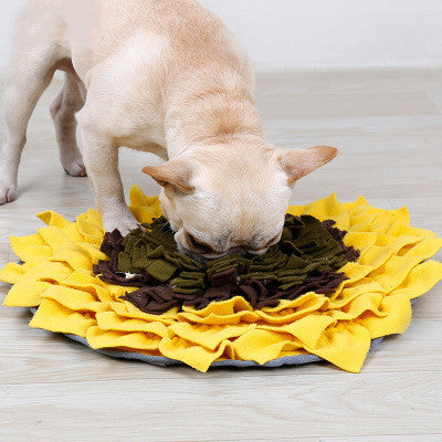 Pet sniffing pad Sunflower sniffing blanket