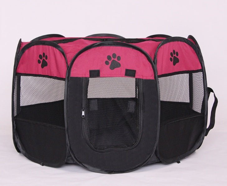 Folding Octagonal Pet Fence Cat And Dog Kennel