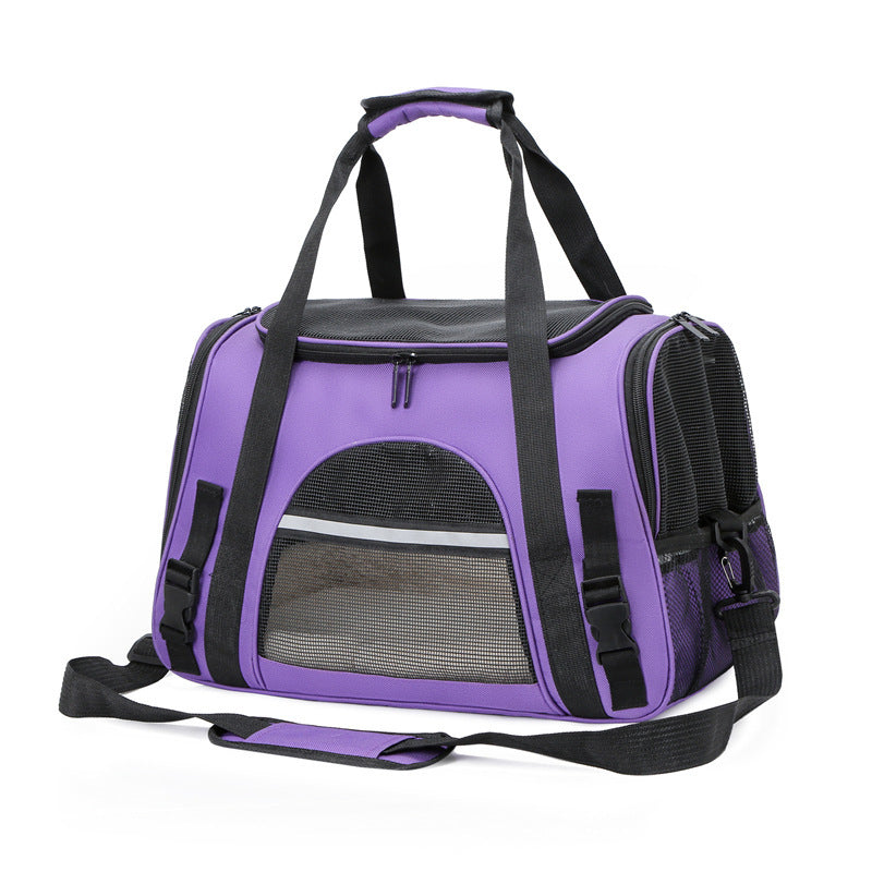Portable One Shoulder Diagonal Cross Pet Box