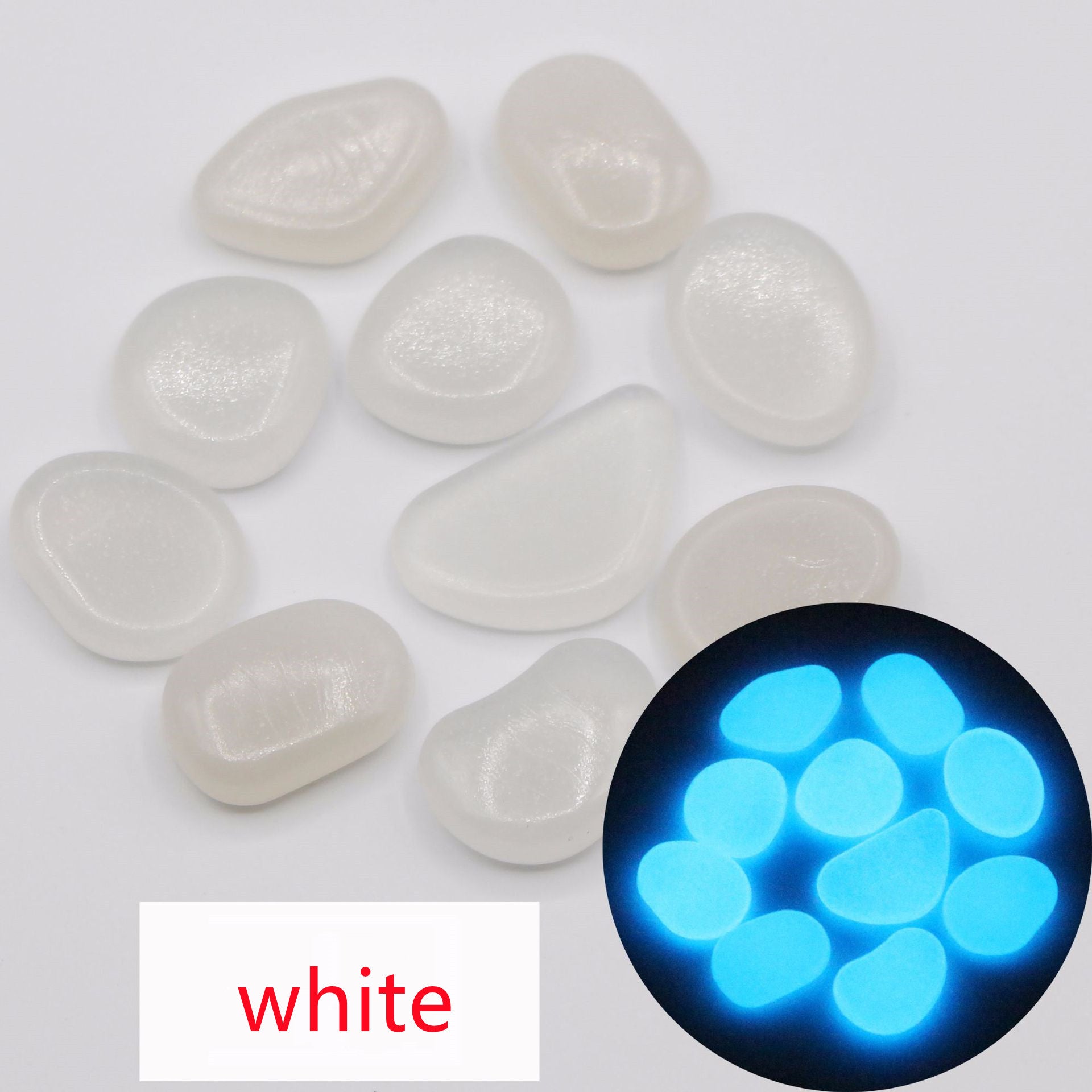 aquarium luminous stone Artificial fluorescent luminous pebbles