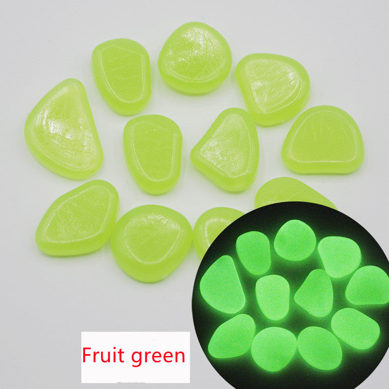 aquarium luminous stone Artificial fluorescent luminous pebbles