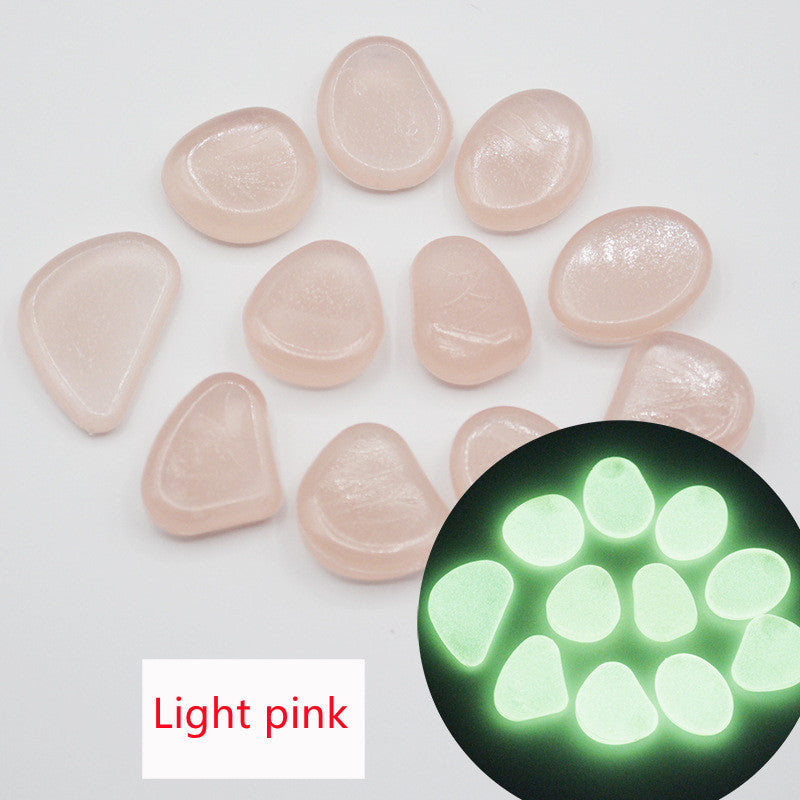 aquarium luminous stone Artificial fluorescent luminous pebbles