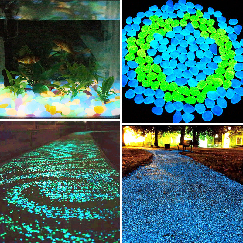 aquarium luminous stone Artificial fluorescent luminous pebbles