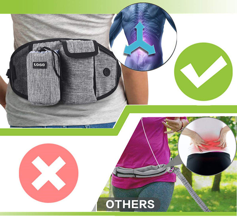 Dog Training Leash Waist Bag Hands-Free