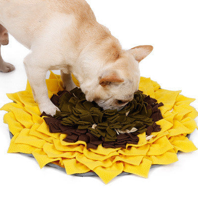 Pet sniffing pad Sunflower sniffing blanket