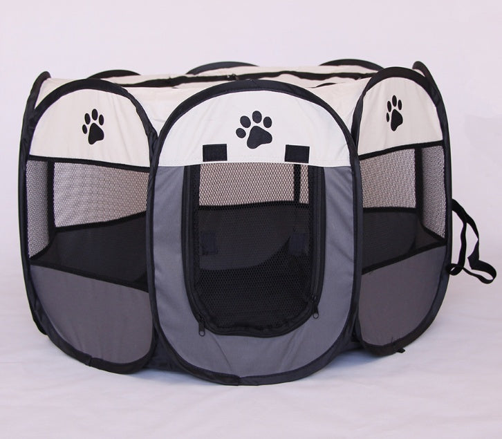 Folding Octagonal Pet Fence Cat And Dog Kennel