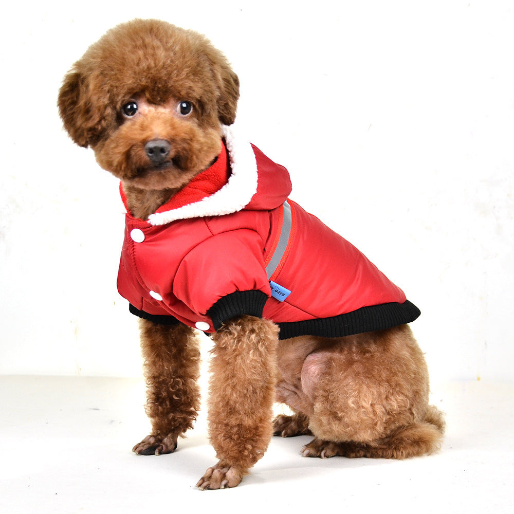 Pet Reflective Silk Cotton-padded Jacket