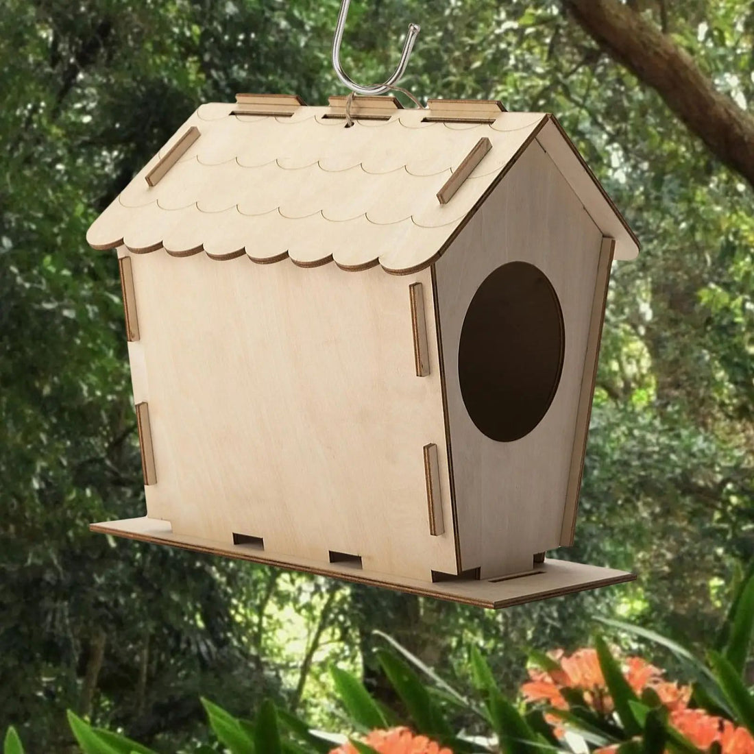 DIY Bird House Yard Gift Shelter Wooden Nesting Box