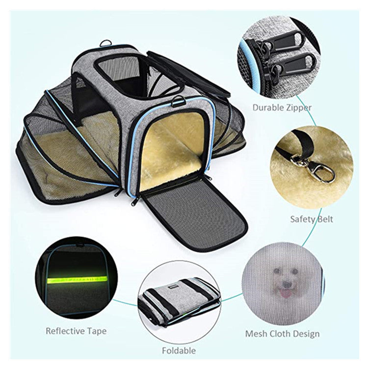 Carrier For Cat Pet Airline Approved Expandable