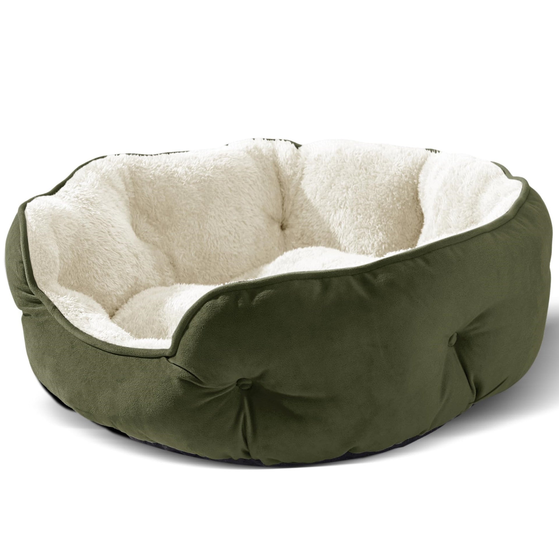 Cathouse Doghouse Round Pet Bed