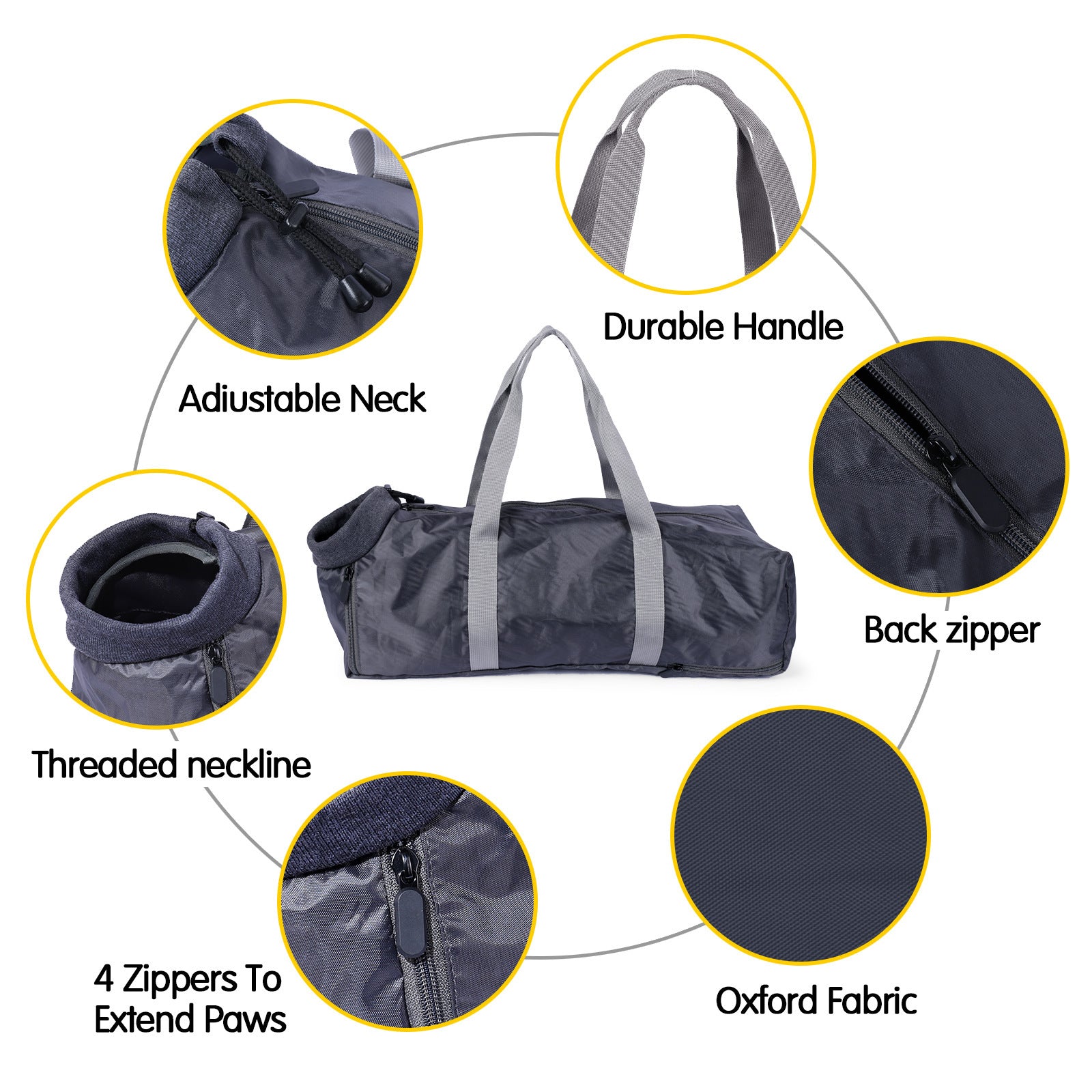 Cat Travel Bag Double Lined Anti Scratch And Bite