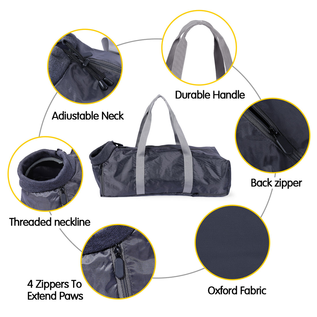 Cat Travel Bag Double Lined Anti Scratch And Bite