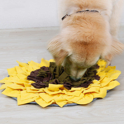 Pet sniffing pad Sunflower sniffing blanket