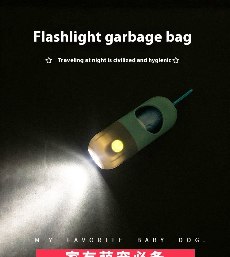 Led Light Pet Waste Bag Dispenser For Dogs Cats