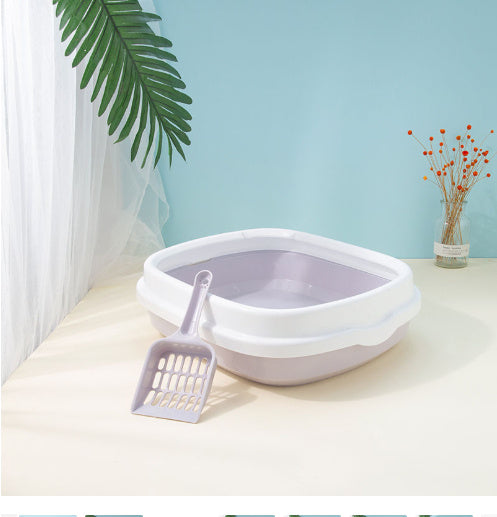 Large Cat Litter Box Detachable Anti-splashing