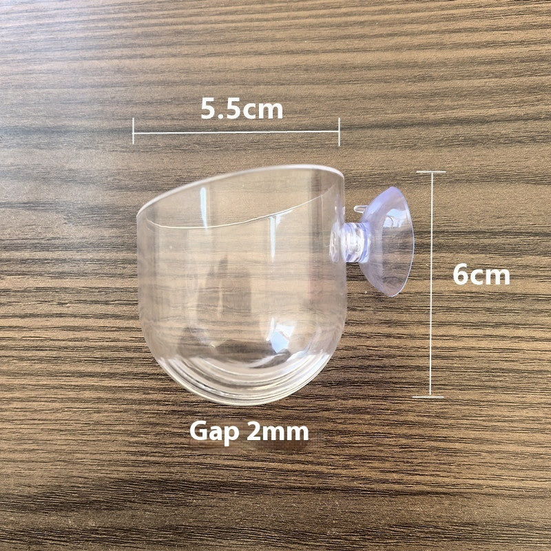Transparent Feeding Landscape Cup For Fish Tank