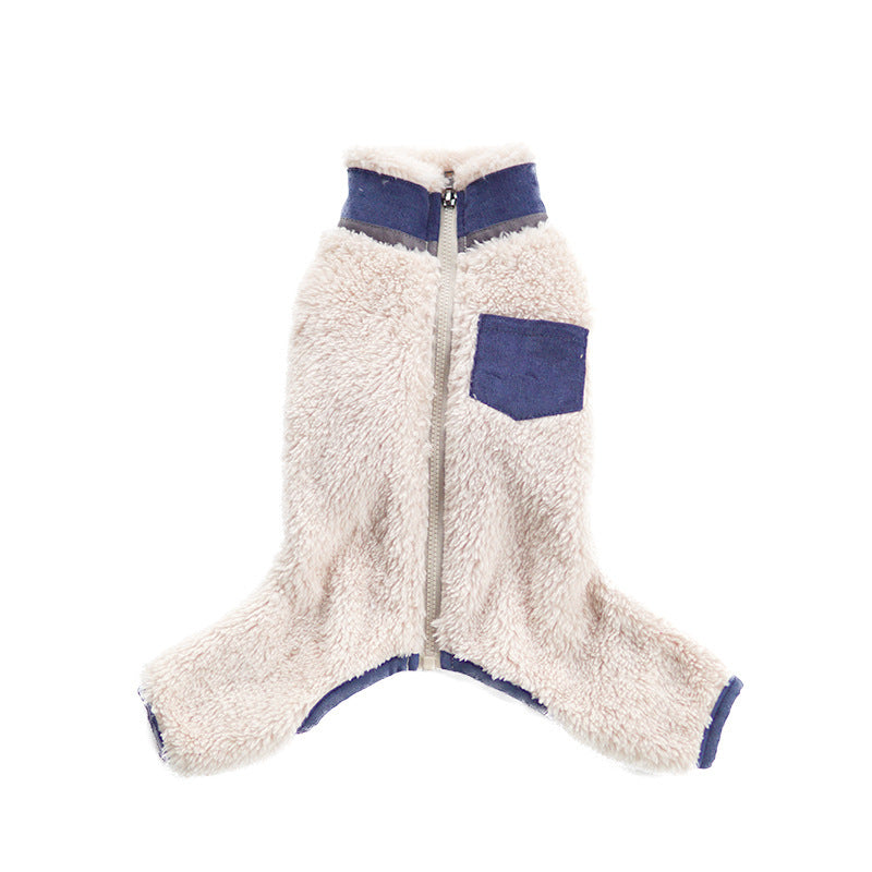 Pet Winter Plush Collar Padded Coat