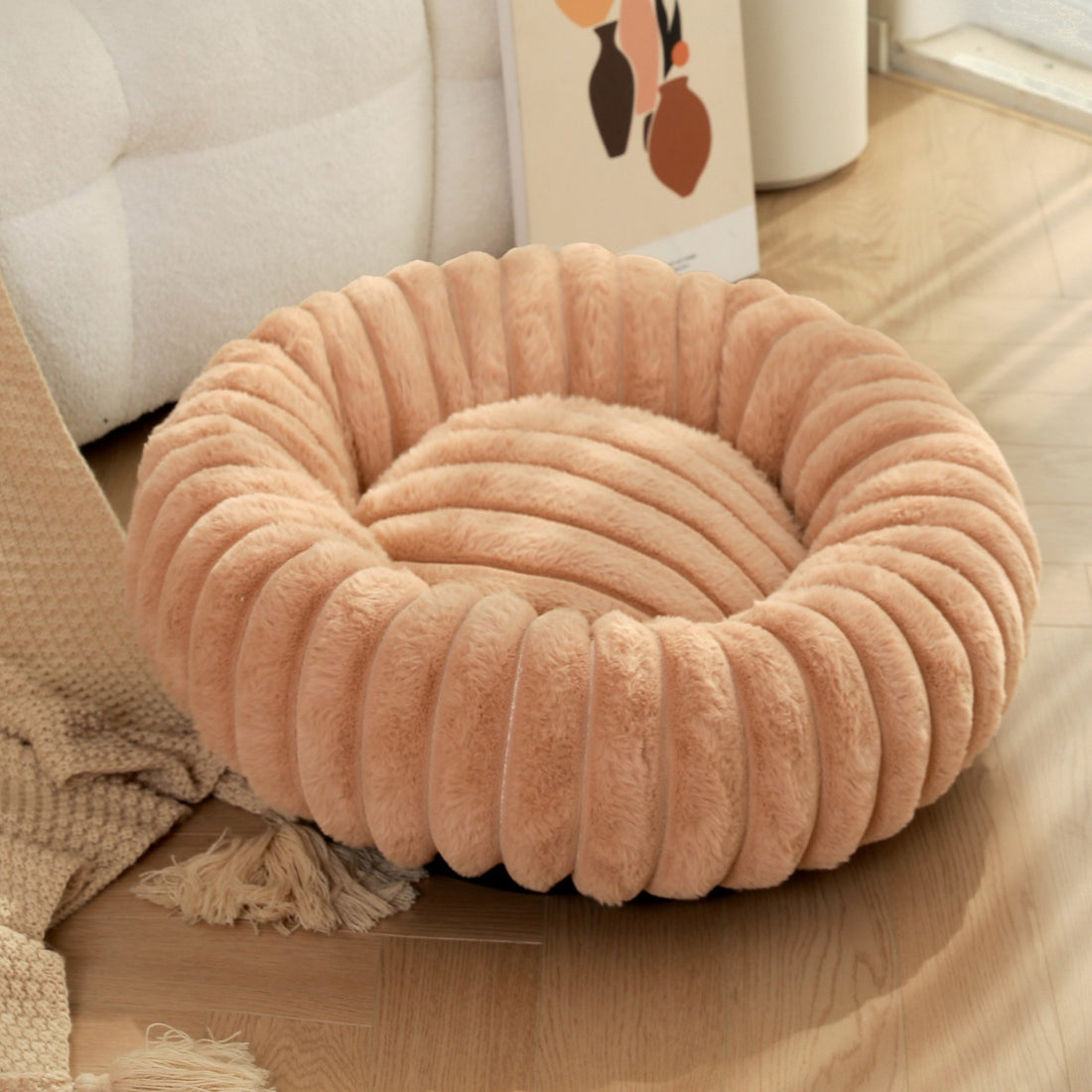 High Weight Pet Straight Rabbit Plush Bed