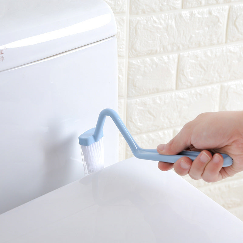 Curved Toilet Brush Gap Cleaning Tool Bathroom
