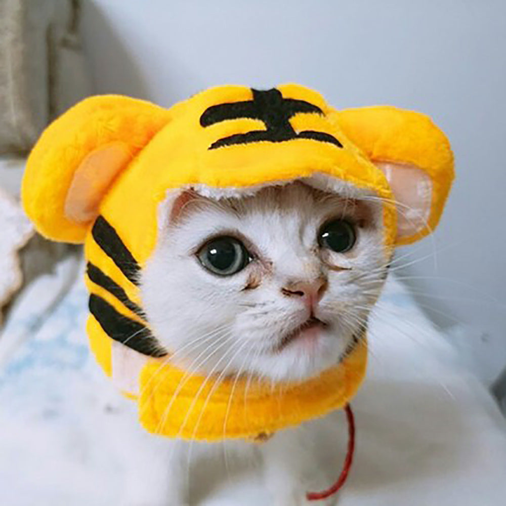 Curly Hair Pet Hat Cat Funny Dress Up