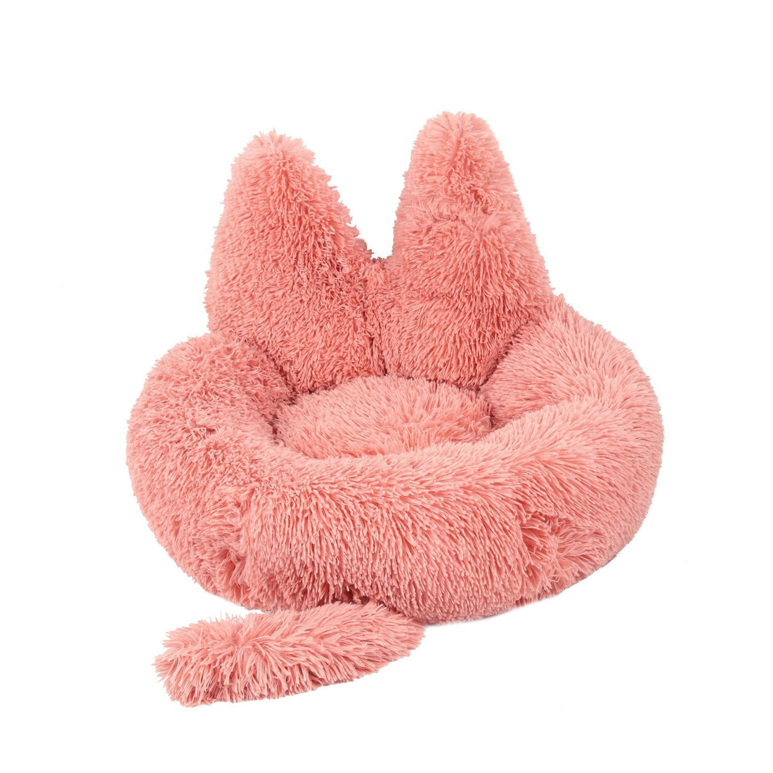Long Round Plush Cushion Pet Bed