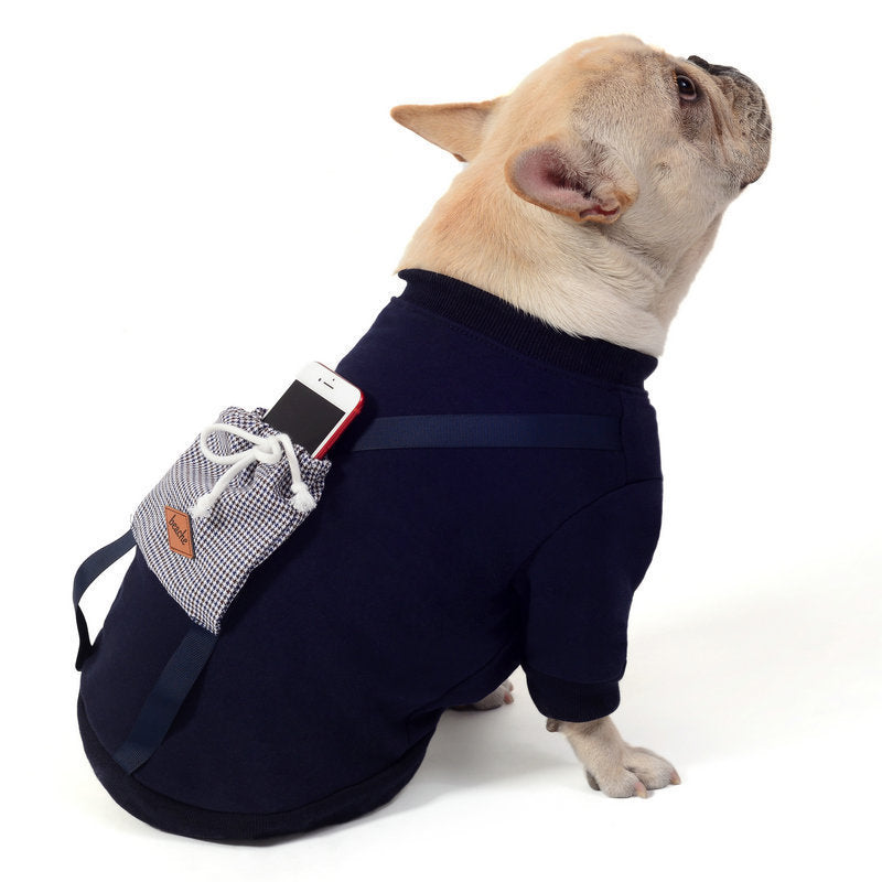 Pet dog padded sweater coat