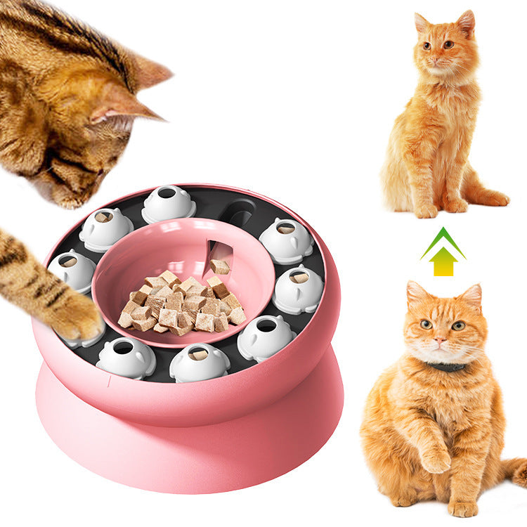 Interactive Puzzle For Cats Slow Food Dispenser