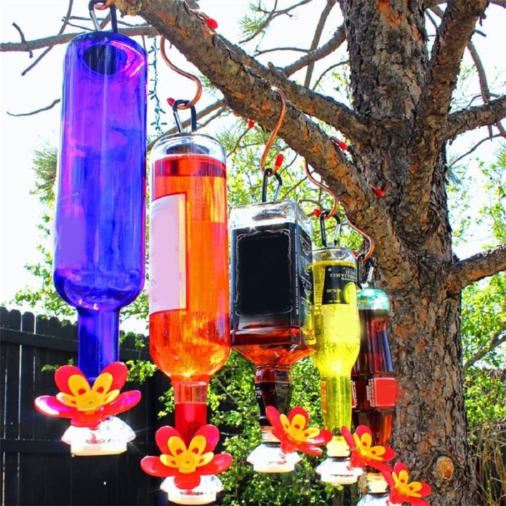 Outdoor Garden Courtyard Wine Bottle  Bird Feeder