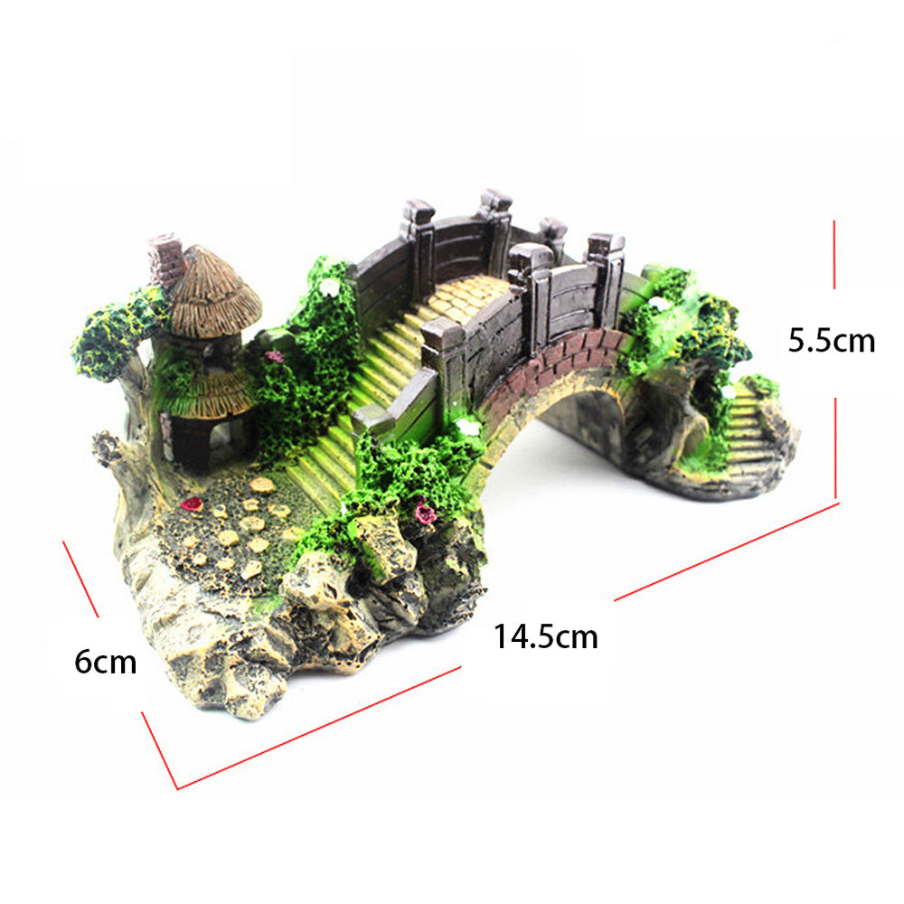 Resin Bridge Arch Bridge Fish Tank Landscaping