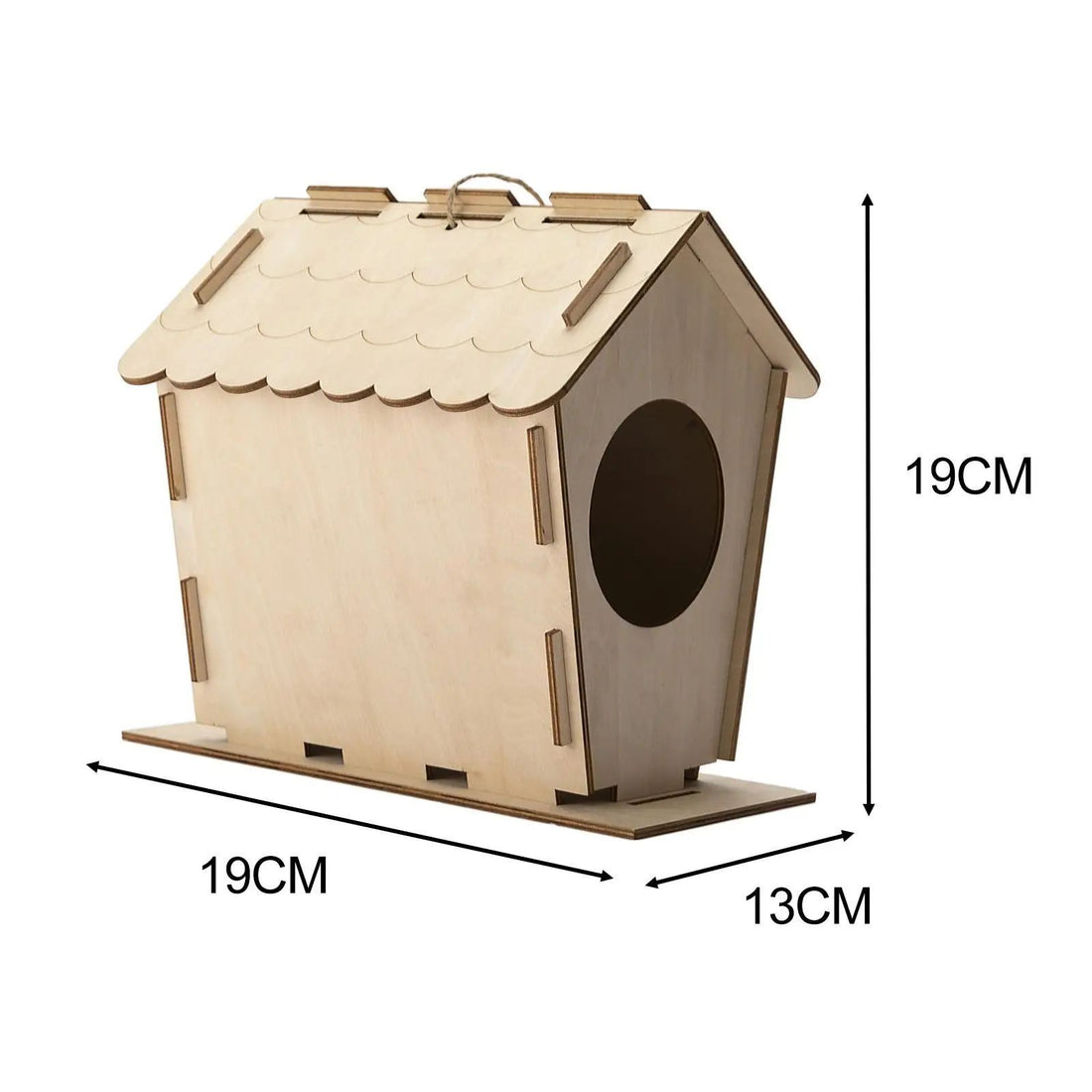 DIY Bird House Yard Gift Shelter Wooden Nesting Box