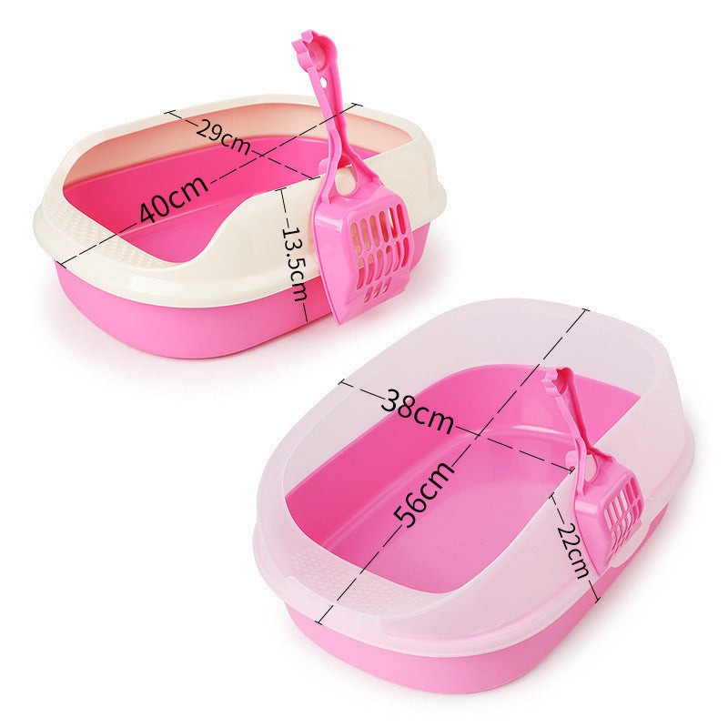 Pet Cat Litter Box With Shovel Polyester Box