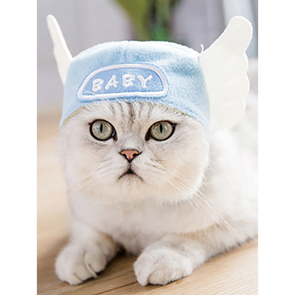 Curly Hair Pet Hat Cat Funny Dress Up