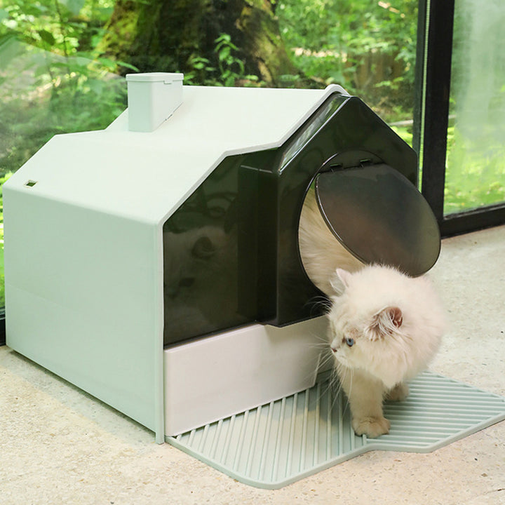 Fully Enclosed Household Anti-splash Cat Litter Box