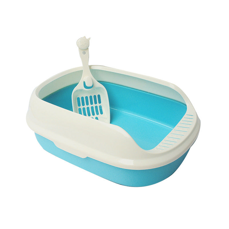 Pet Cat Litter Box With Shovel Polyester Box