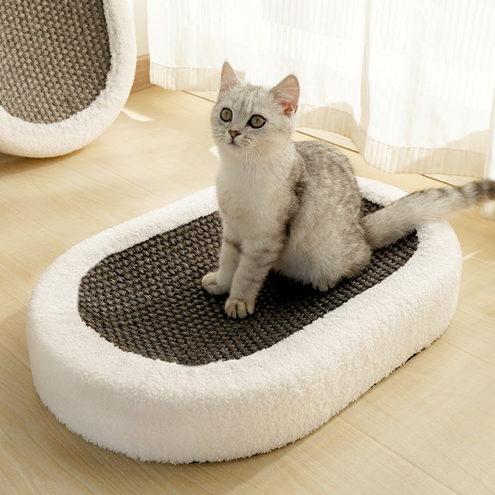 Sisal Hemp Scratch Board Wear-resistant Oval Cat Nest