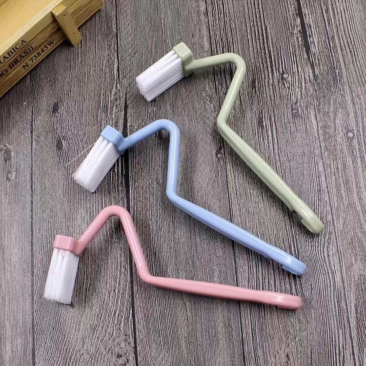 Curved Toilet Brush Gap Cleaning Tool Bathroom