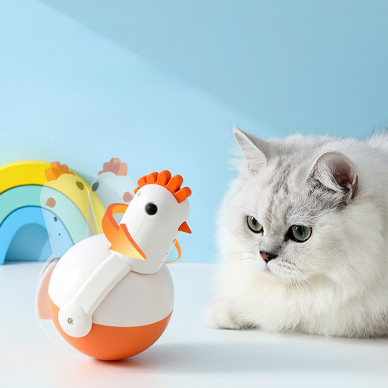 Electric Chicken Glass Laser Sound Cat Toy