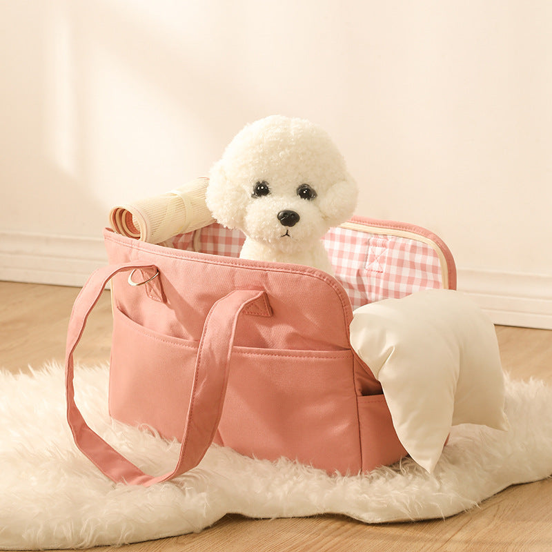Pet Dog Cat Outgoing Bag Pure Cotton